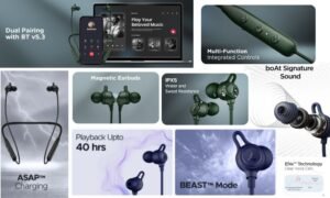 boAt Rockerz 109 Neckband with long battery, ENC, deep bass, and clear calling – top wireless neckband in India
