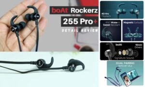 boAt Rockerz 255 Pro+ Bluetooth neckband with 60 hours battery, IPX7 waterproof, ENx mic, and Type-C fast charging – best for calling and music in 2025