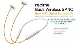 realme Buds Wireless 5 ANC neckband – 50dB hybrid ANC, 13.6 mm drivers, 38 hr battery, Bluetooth 5.4, IP55 rating