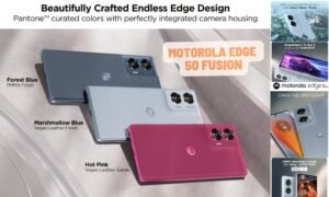 Motorola Edge 50 Fusion smartphone with curved pOLED display and 50MP camera – top budget smartphone