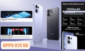 OPPO K13 5G smartphone with Snapdragon 6 Gen 4 processor, and 7000mAh battery—top budget 5G smartphone in India 2025.